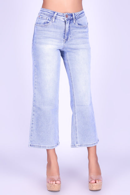 HIGHLINE CROP DENIM CAPRI'S