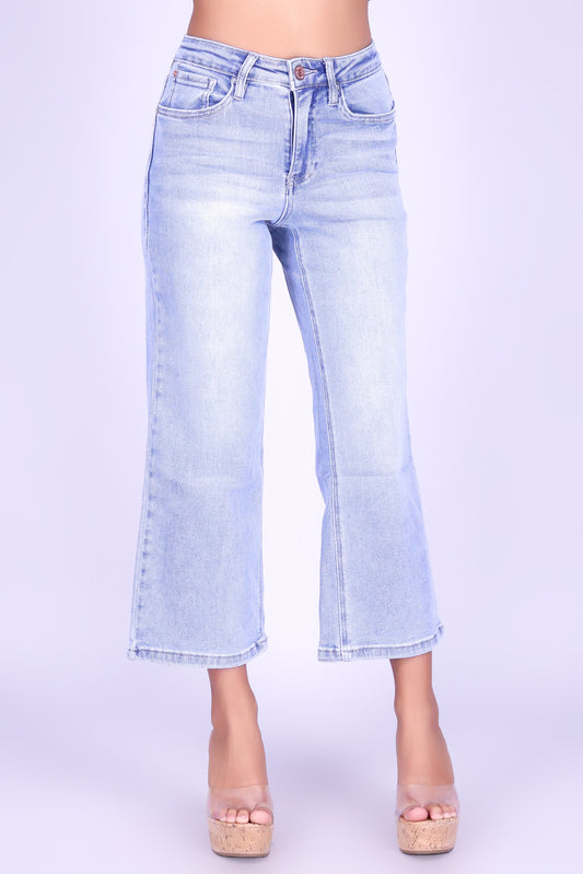 HIGHLINE CROP DENIM CAPRI'S