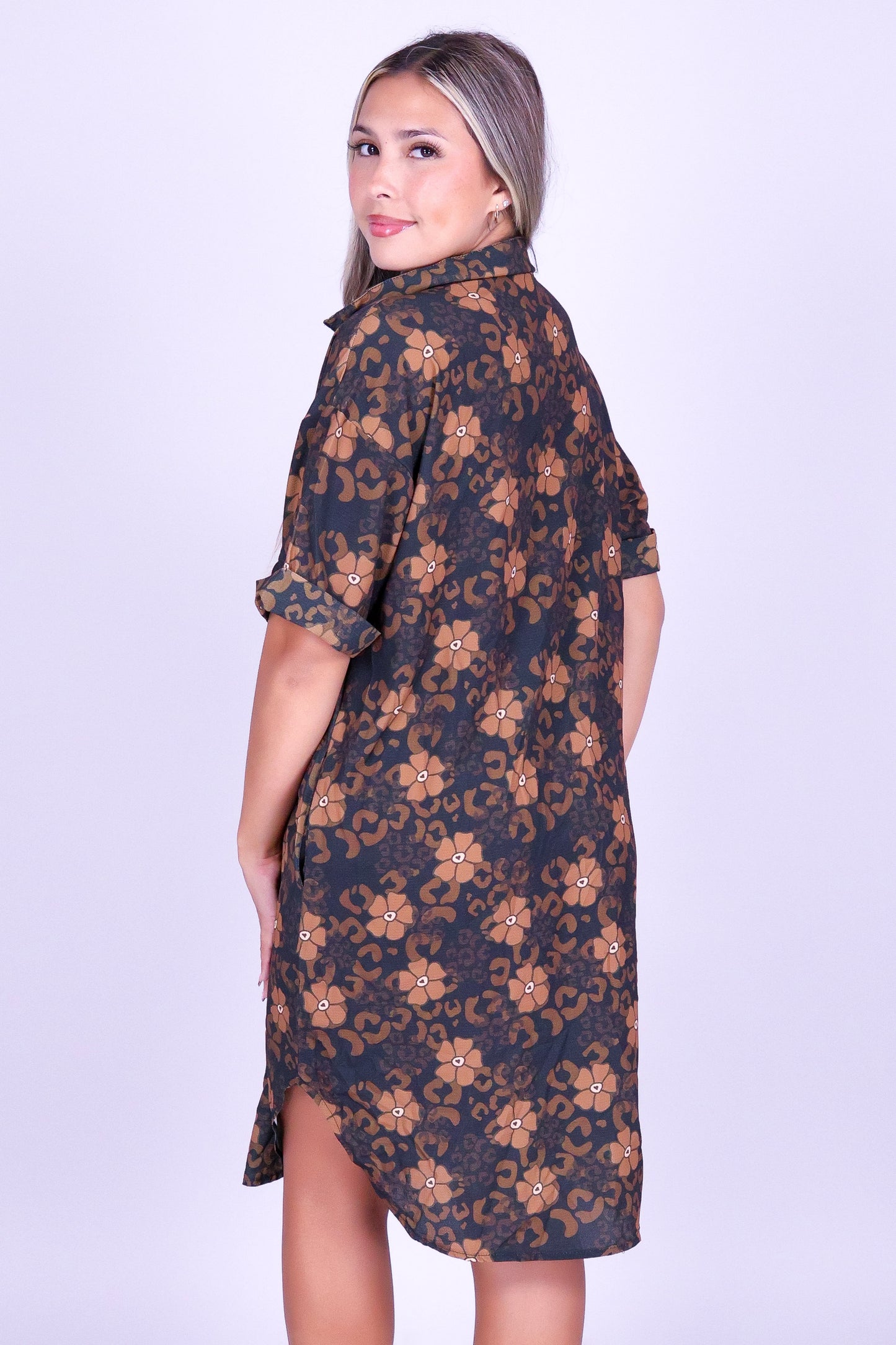 WILD PUAKENIKENI BUTTON DOWN DRESS