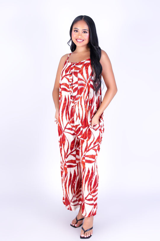 WATERCOLOR PARADISE NO WAIST JUMPSUIT