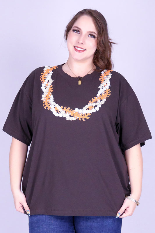 PUAKENIKENI PIKAKE OVERSIZED LEI TEE