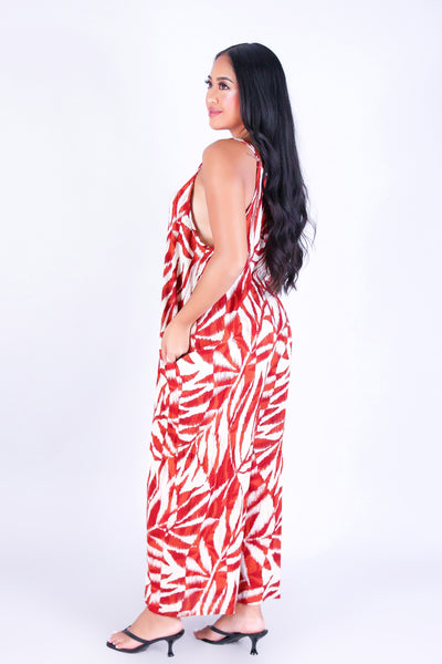 WATERCOLOR PARADISE NO WAIST JUMPSUIT