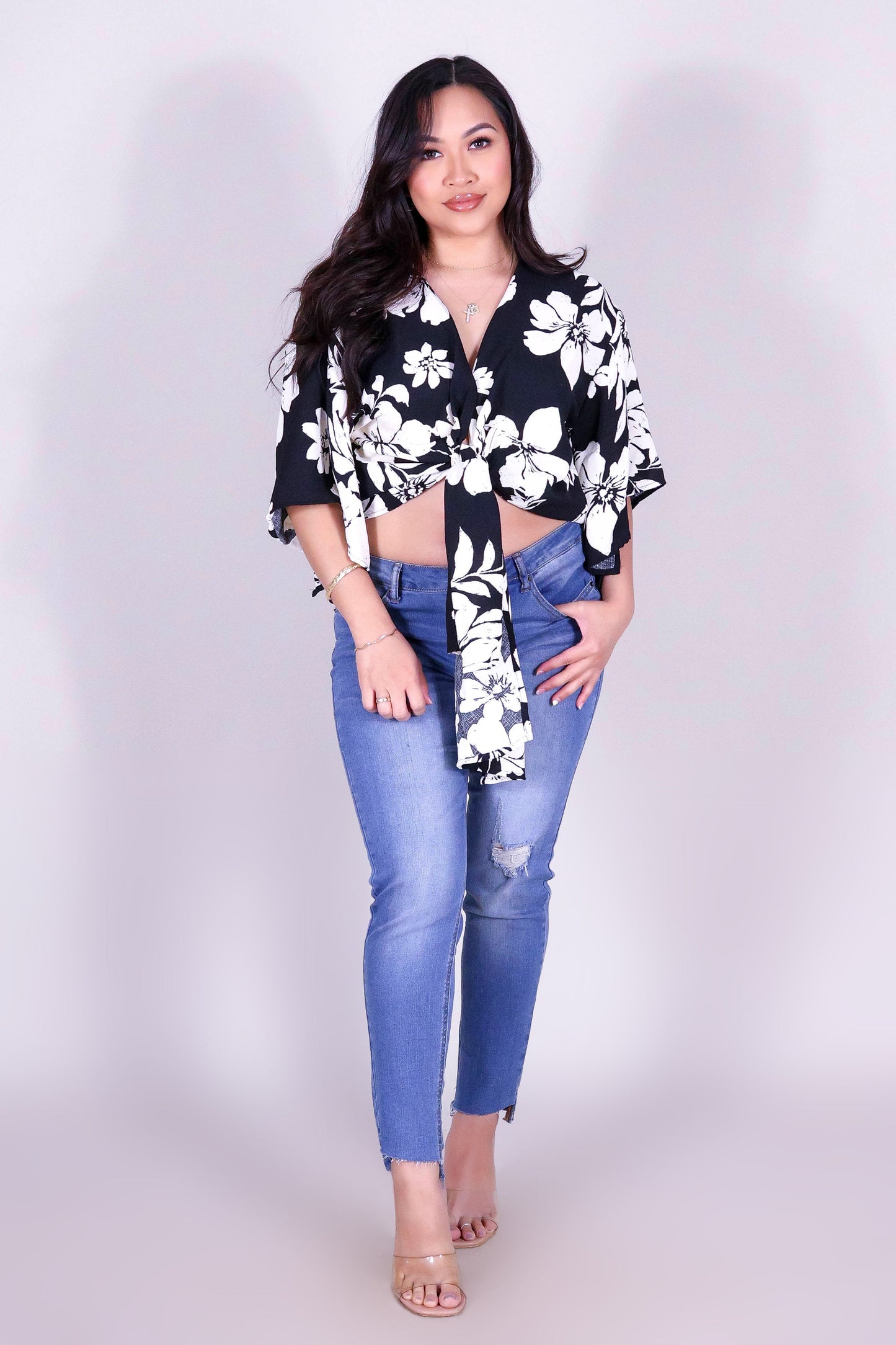 SUNDOWN DRAPE TOP
