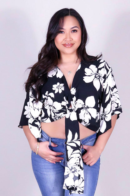 SUNDOWN DRAPE TOP