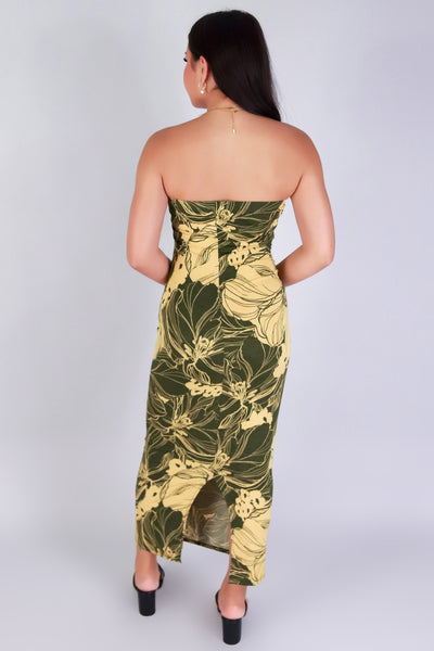 GARDEN GLOW TUBE DRESS