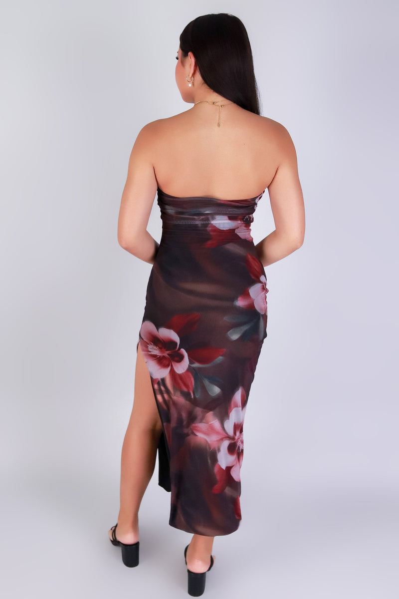 Jeans Warehouse Hawaii - TUBE LONG PRINT DRESSES - SHEER THE NIGHT TUBE DRESS | By MEEK DBA LAC BLEU