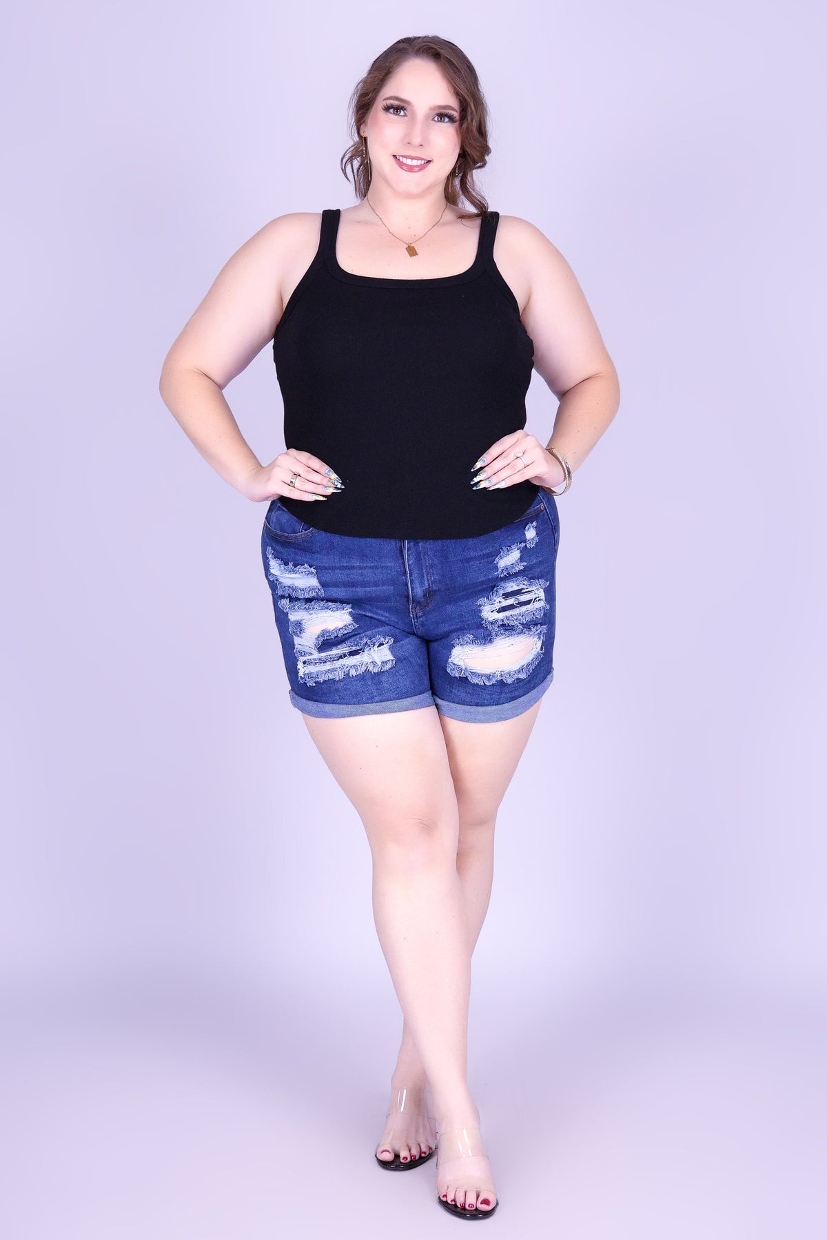 LIVED IN DISTRESSED SHORTS