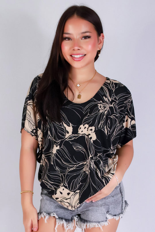 GARDEN GLOW DOLMAN TOP