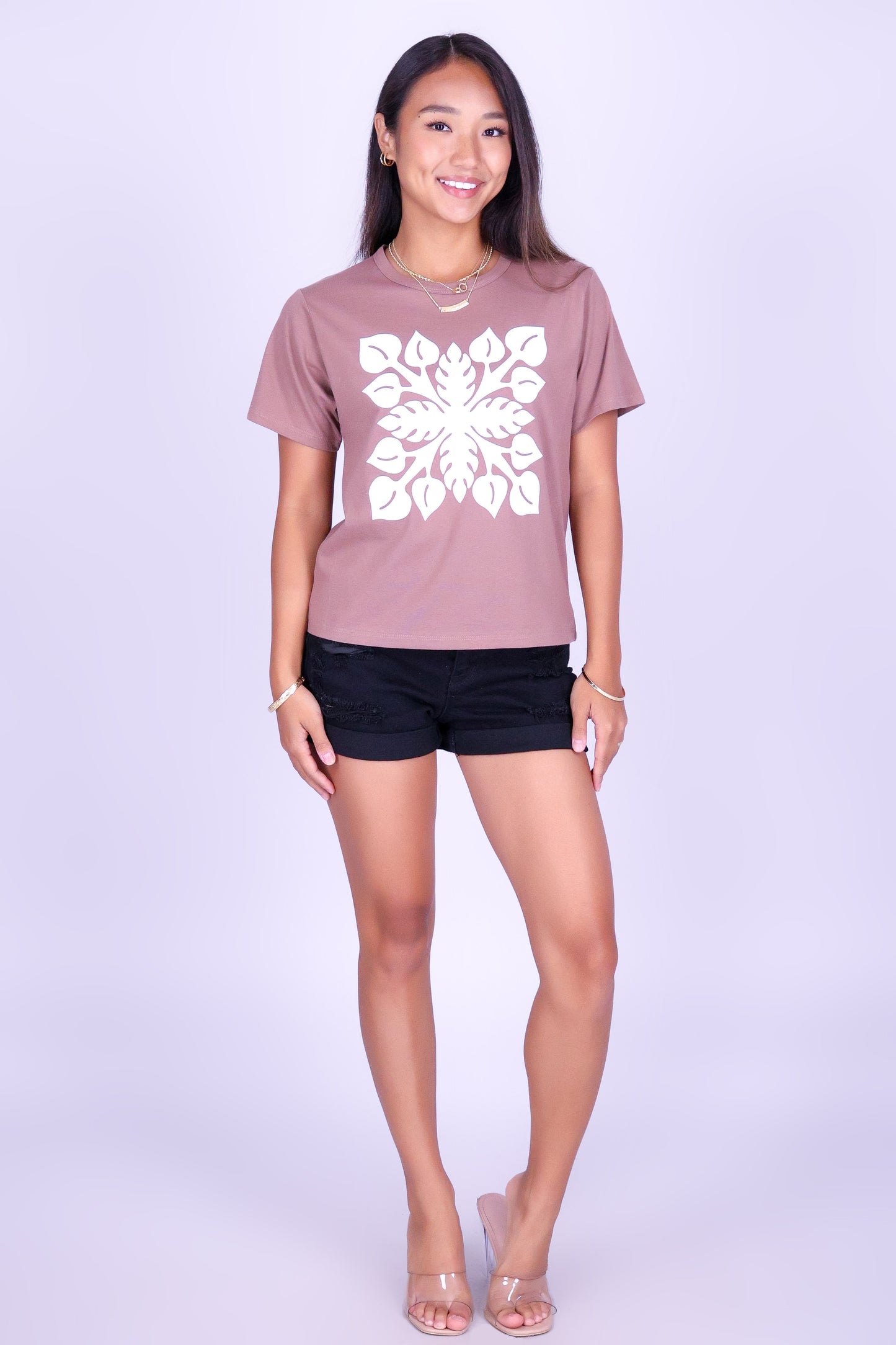 ANTHURIUM QUILT TEE