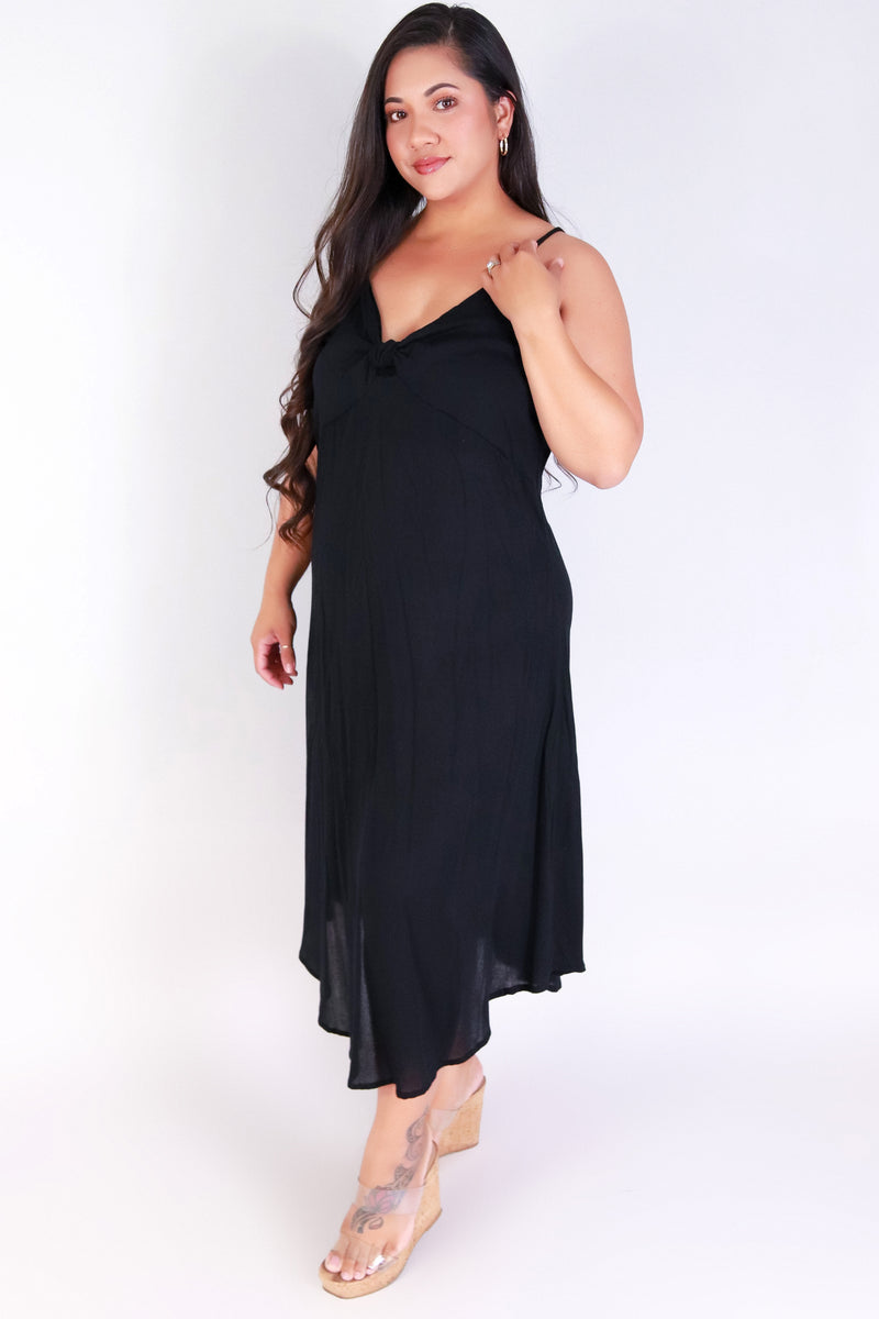 Jeans Warehouse Hawaii - S/L SHORT SOLID DRESSES - HAND IT OVER DRESS | By STYLISH WHOLESALE