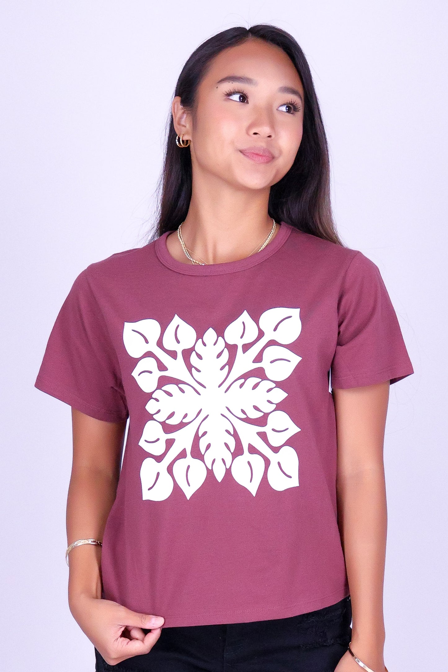 ANTHURIUM QUILT TEE