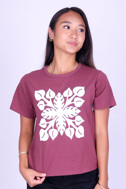ANTHURIUM QUILT TEE