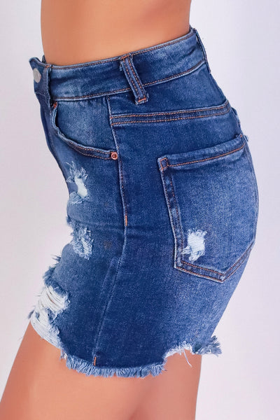 BACK IN BLUE SHORTS