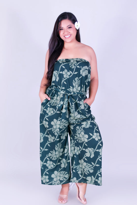 TROPICAL GARDEN TUBE JUMPSUIT