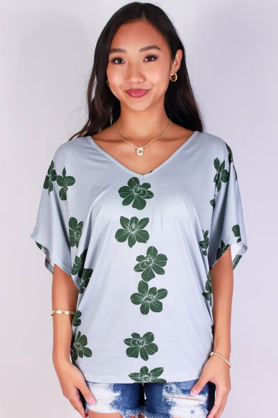 Jeans Warehouse Hawaii - SS PRINT - ORCHID DOLMAN TOP | By LUZ
