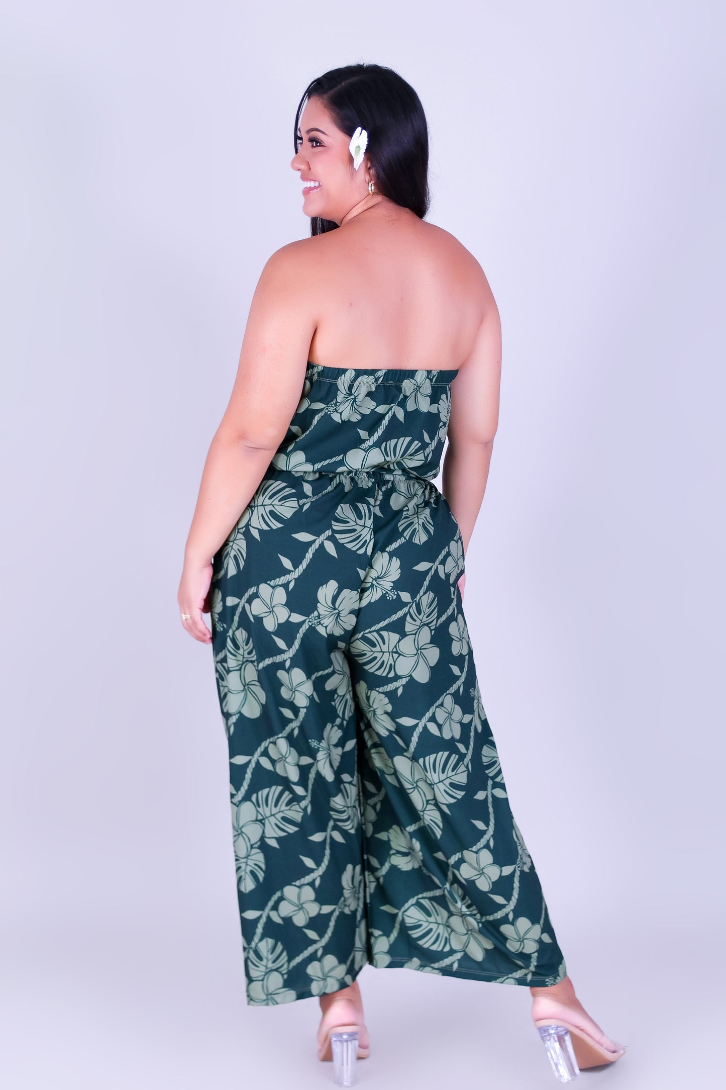 TROPICAL GARDEN TUBE JUMPSUIT