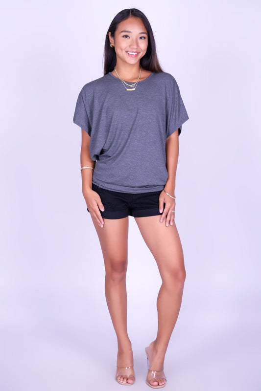 JUST IN CASE DOLMAN TOP