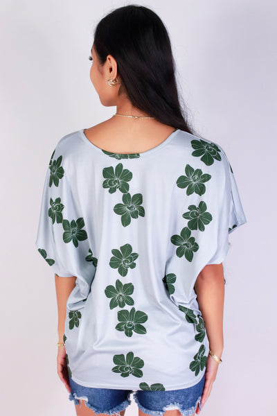 Jeans Warehouse Hawaii - SS PRINT - ORCHID DOLMAN TOP | By LUZ