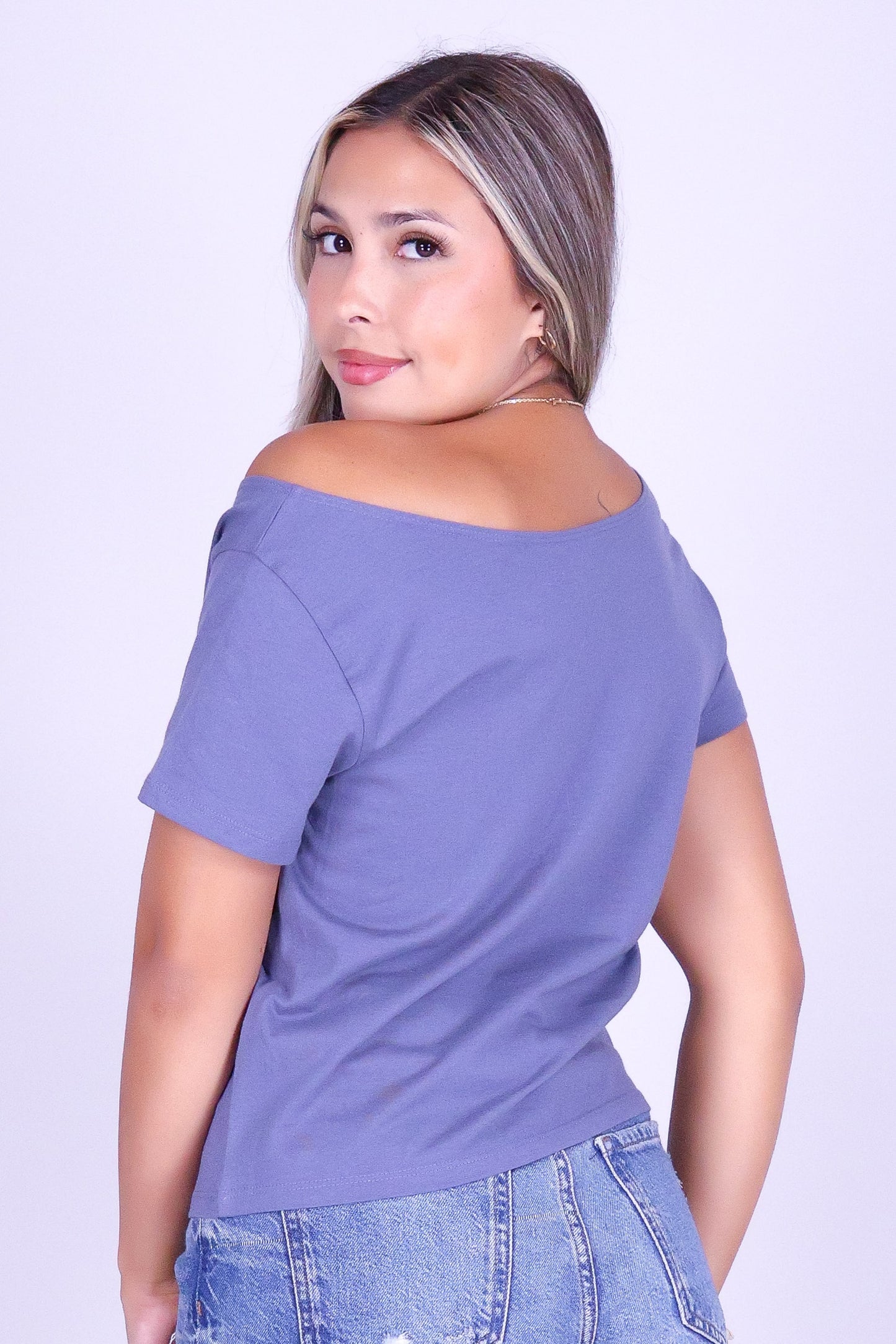 LAUAE QUILT OFF SHOULDER TEE