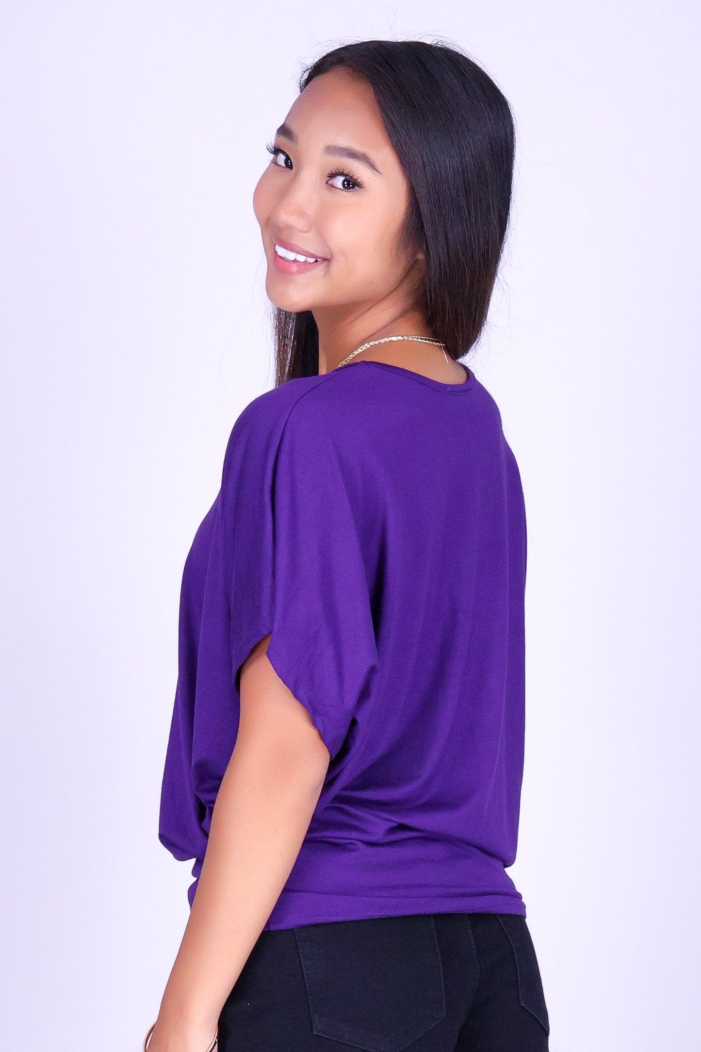 JUST IN CASE DOLMAN TOP