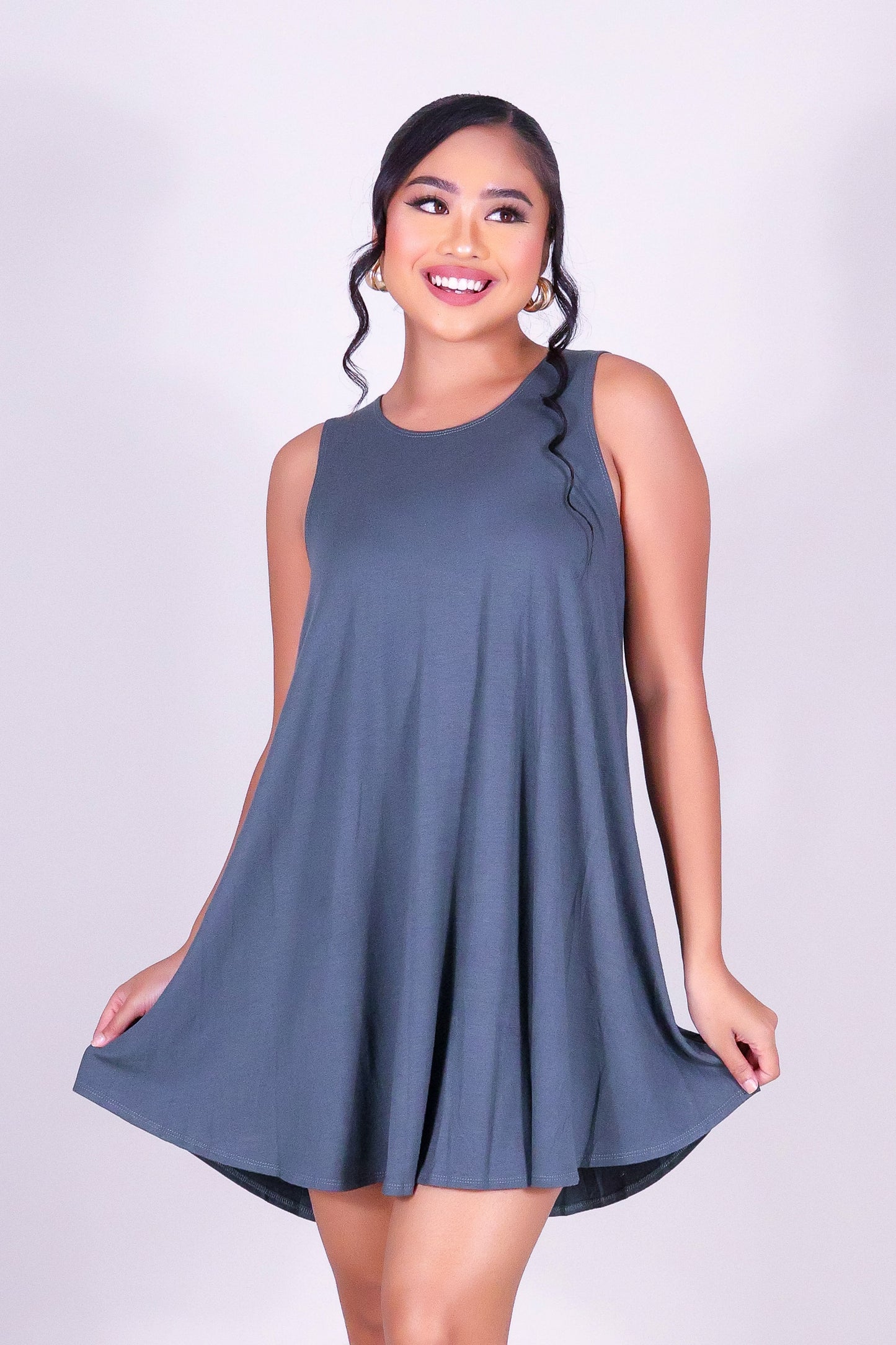 TWIRL AWAY TRAPEZE DRESS
