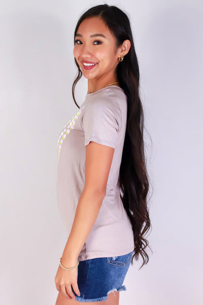 Jeans Warehouse Hawaii - S/S SCREEN - LOKELANI PIKAKE LEI TEE | By LUZ
