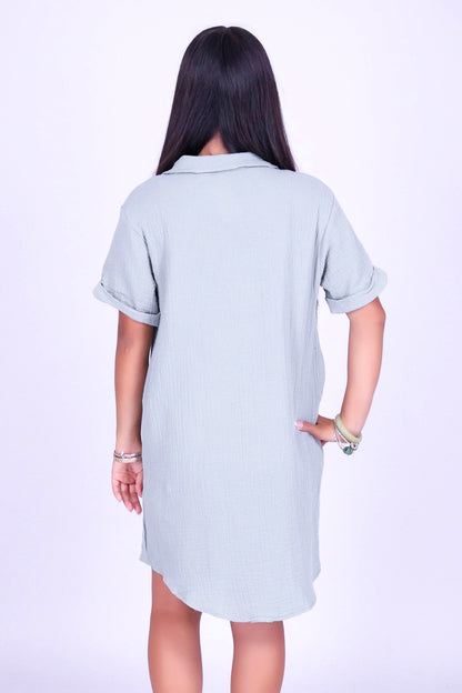 LITTLE DARLING BUTTON DOWN DRESS | KIDS SIZE 2-16