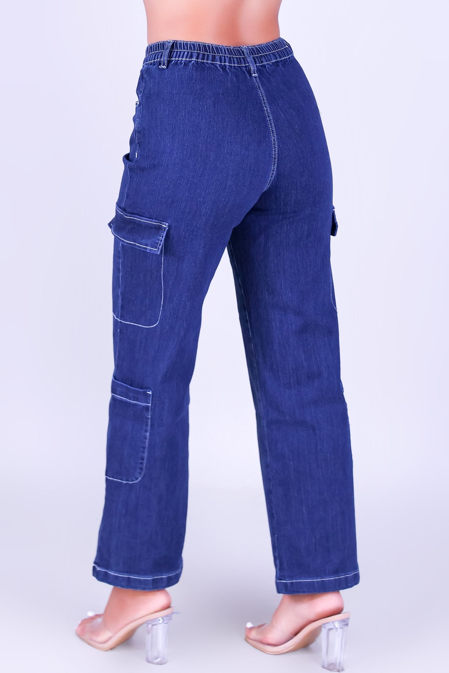 PRETTY POCKETS CARGO JEANS