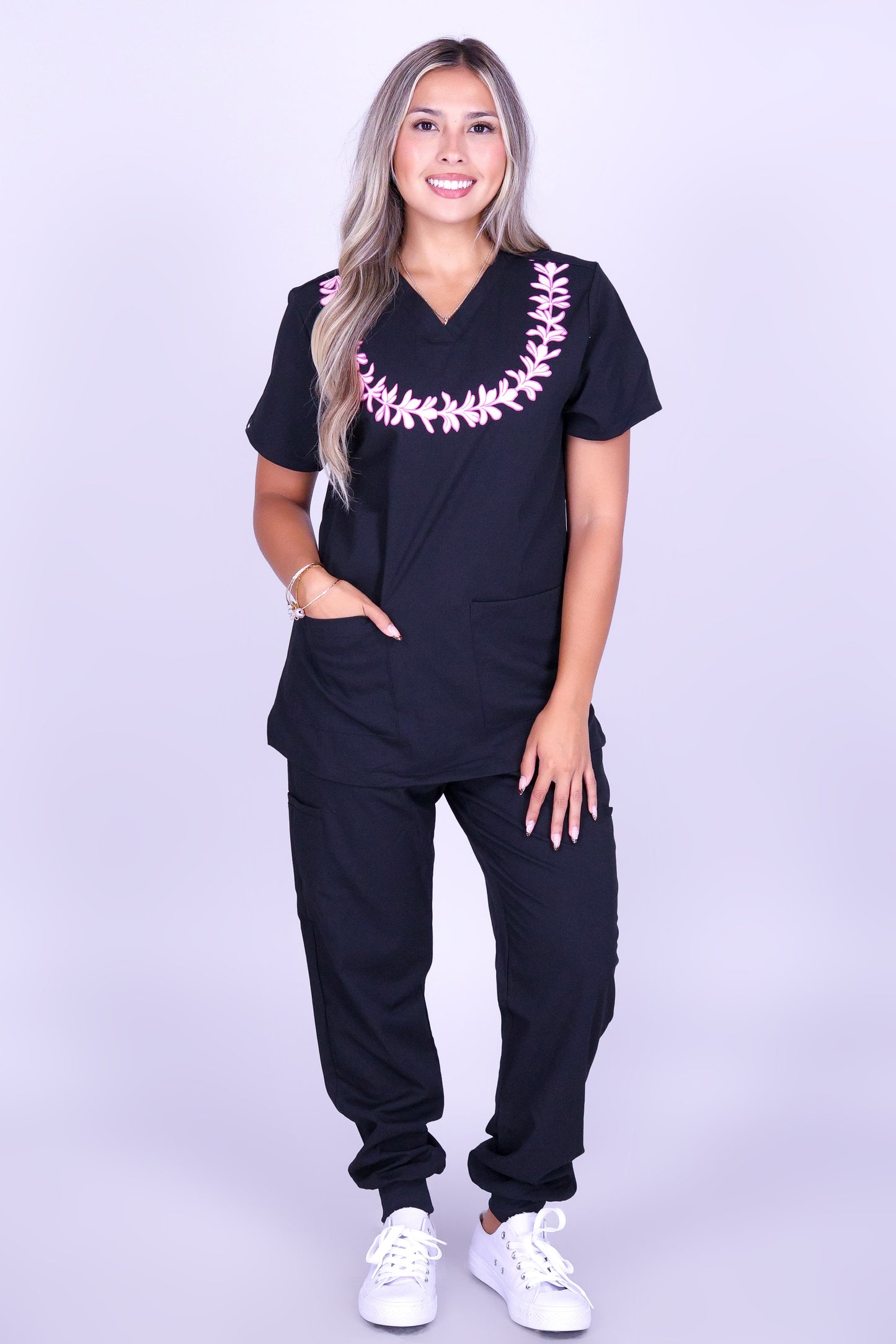 LEI DAY SCRUB TOP
