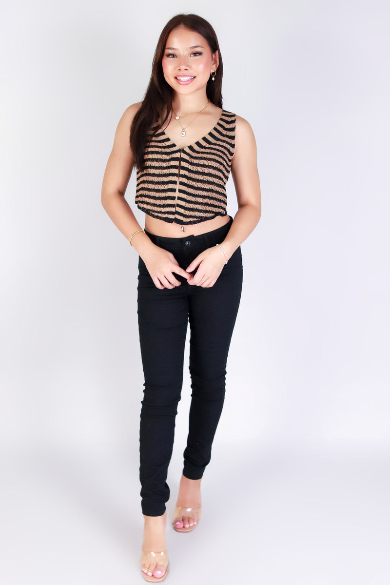 Jeans Warehouse Hawaii - SOLID TANKS/ TUBES - ALL ABOUT TEXTURE TOP | By MINE FASHION
