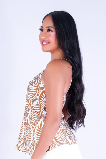 FLIRT & BLOOM KNOT FRONT TOP