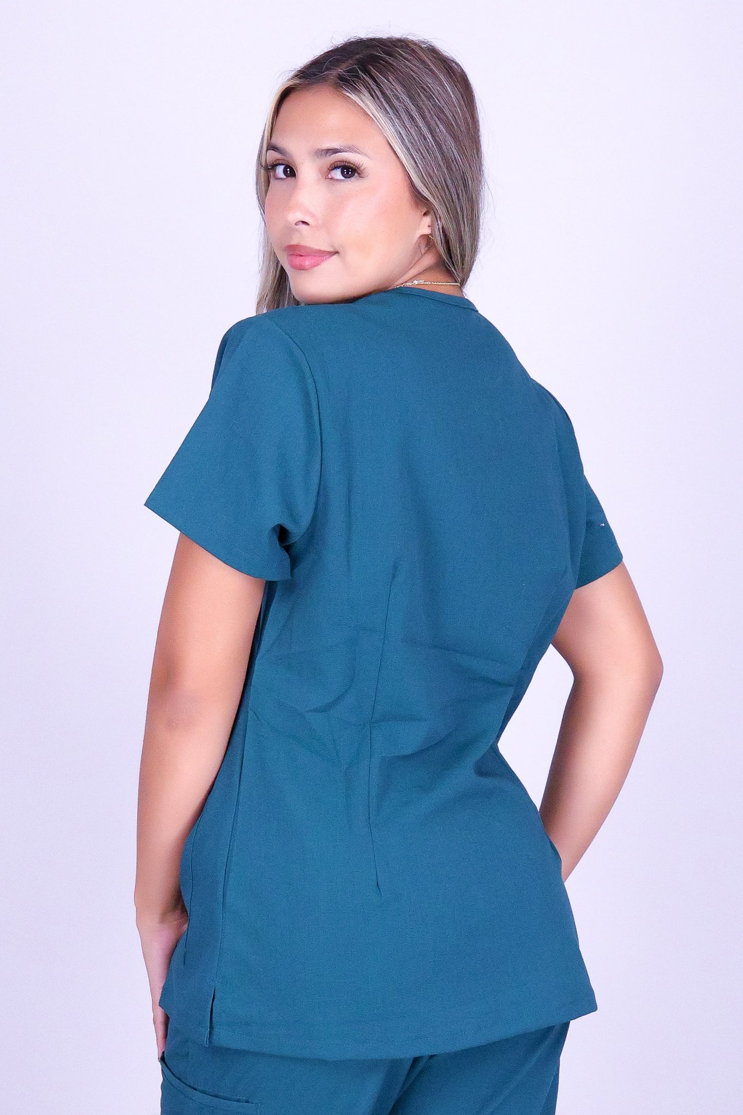 CARE AND COMFORT SCRUB TOP