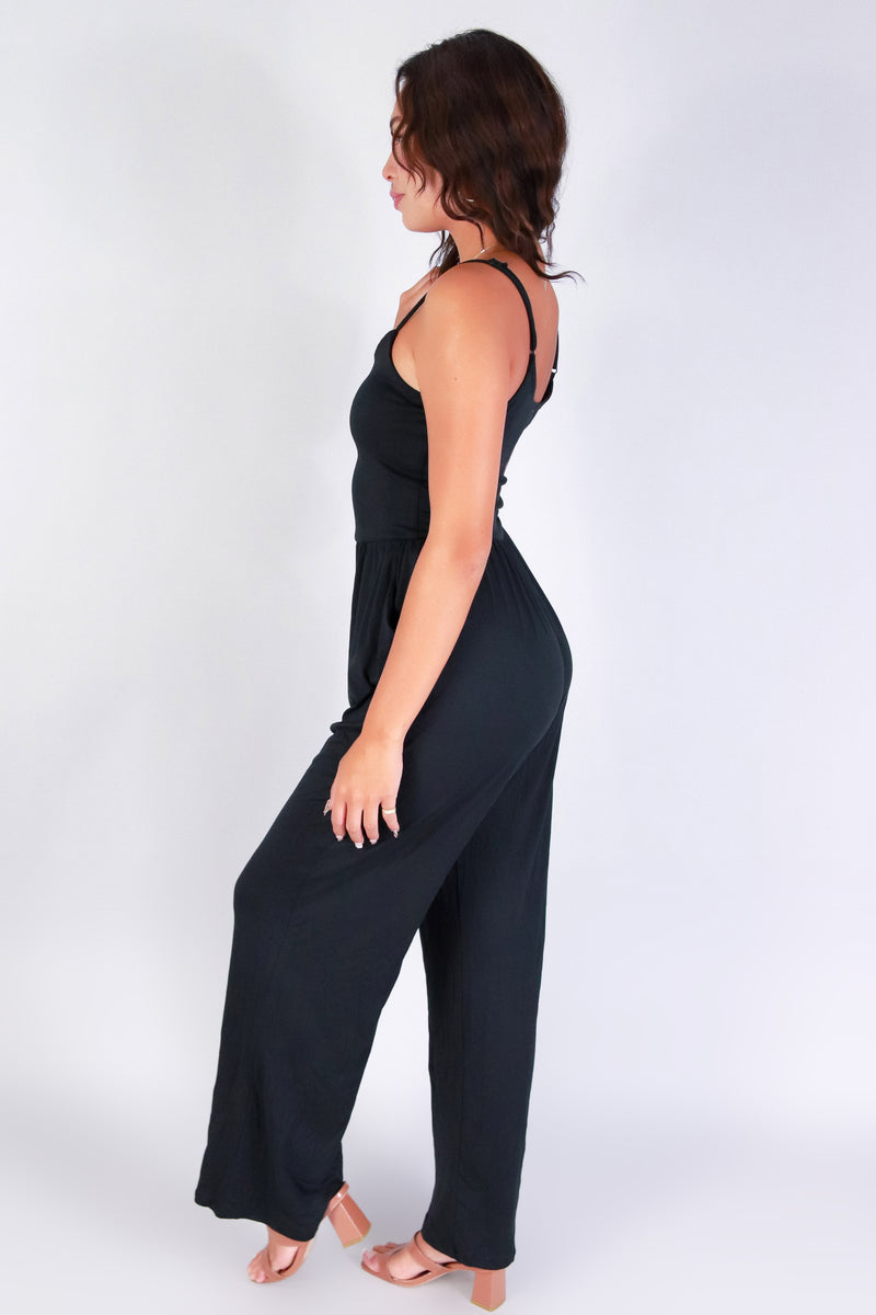Jeans Warehouse Hawaii - SOLID CASUAL JUMPSUITS - JUMP INTO STYLE JUMPSUIT | By HEART & HIPS