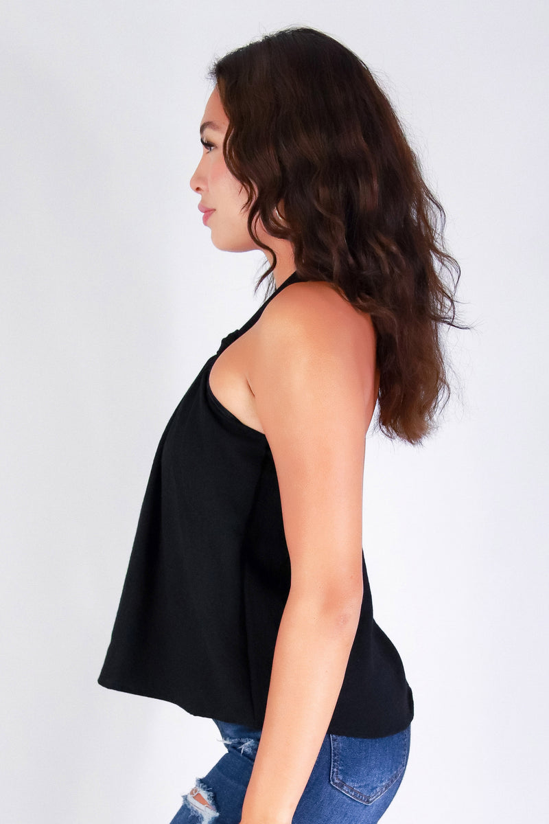 FOR THE DRAMA HALTER TOP