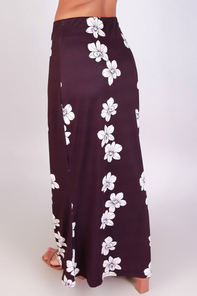 Jeans Warehouse Hawaii - KNIT LONG SKIRT - ORCHID MIDI SKIRT | By LUZ