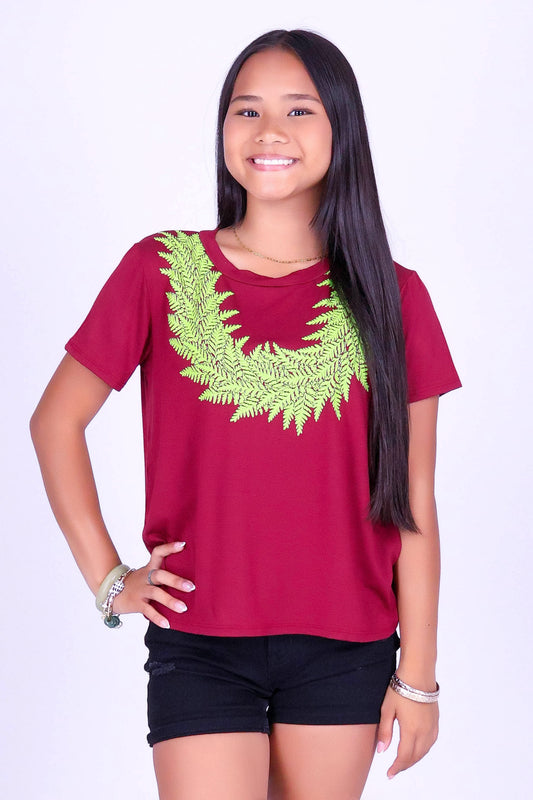 FERN LEI TEE | KIDS SIZE 8-16
