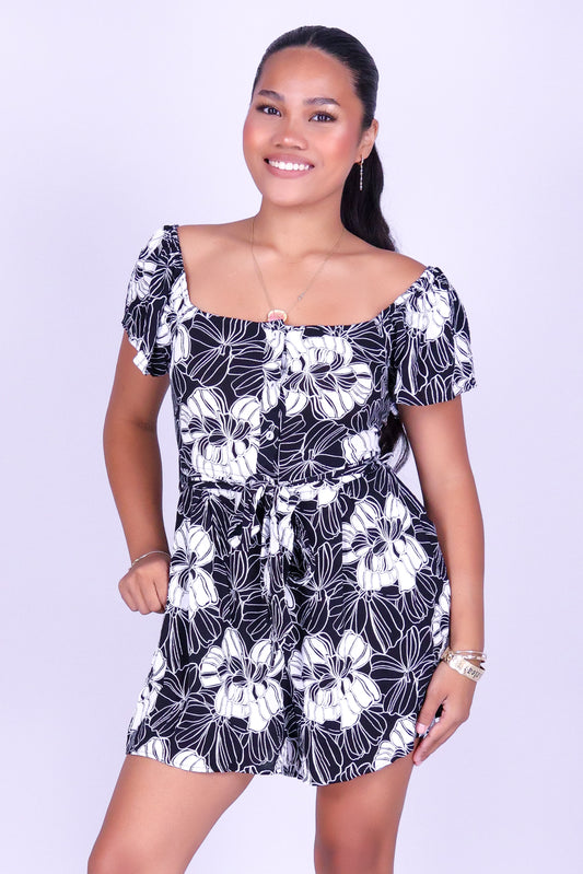 FIELDS OF WONDER OFF SHOULDER ROMPER