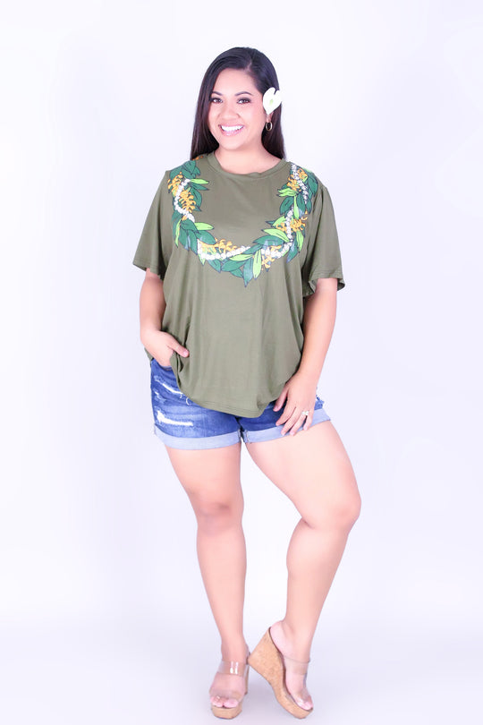 MAILE PUAKENIKENI LEI TEE