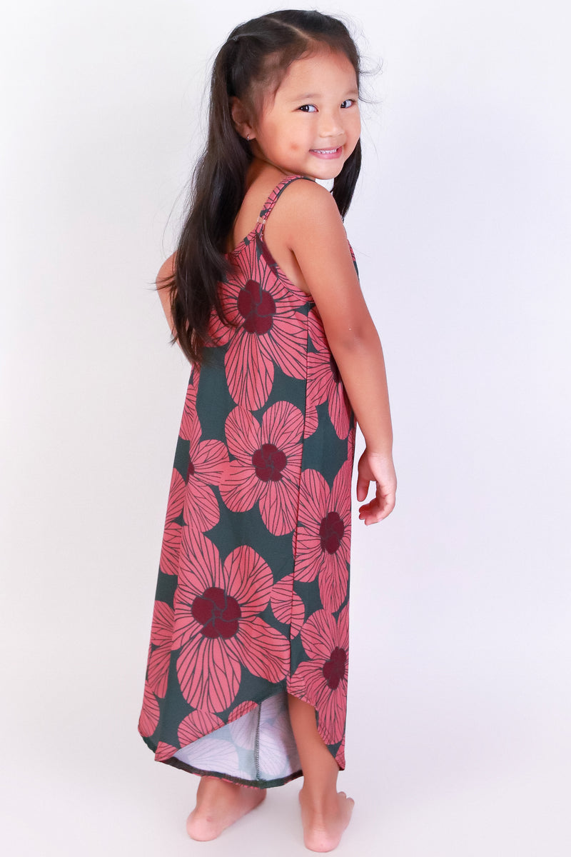 Jeans Warehouse Hawaii - DRESSES 2T-4T - HAU FLOWER NO WAIST JUMPSUIT | KIDS SIZE 2T-4T | By LUZ