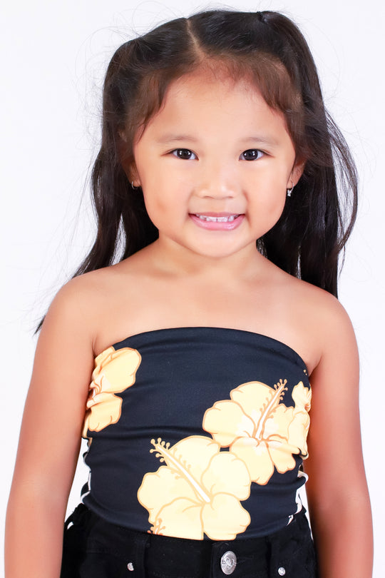 HIBISCUS PIKAKE TUBE TOP | KIDS SIZE 2T-4T