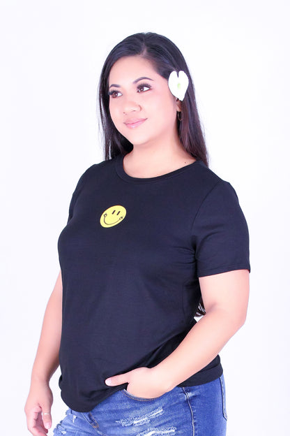 SMILEY FACE SCREEN TEE