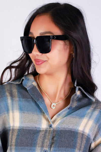 Jeans Warehouse Hawaii - OVERSIZED SUNGLASSES - SPILL THE TEA OVERSIZED WAYFARERS | By SUNNY SUNGLASS