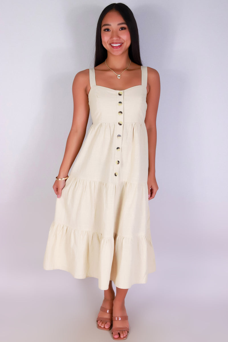 Jeans Warehouse Hawaii - S/L LONG PRINT DRESSES - SWEET ON YOU DRESS | By GOGO APPAREL INC