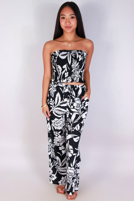 ISLAND HOUR SMOCK TUBE TOP