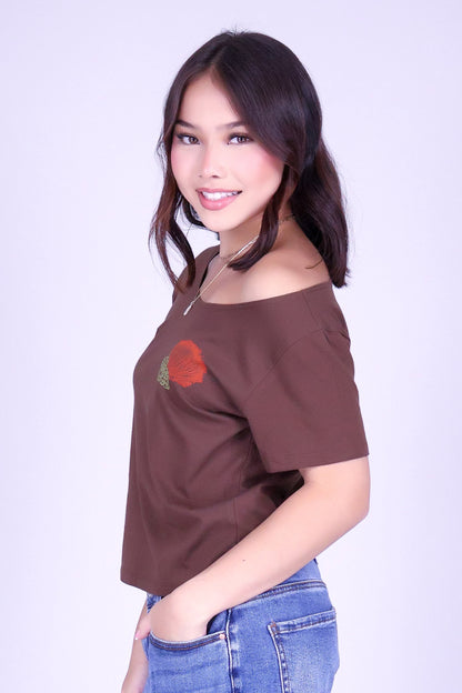 OHIA LEHUA OFF SHOULDER TOP