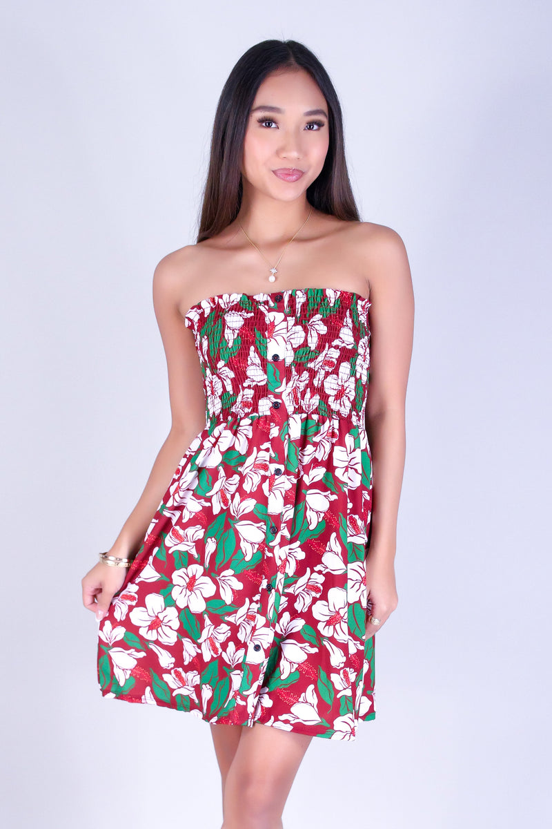 KOKIO KEOKEO SMOCKED BABYDOLL DRESS