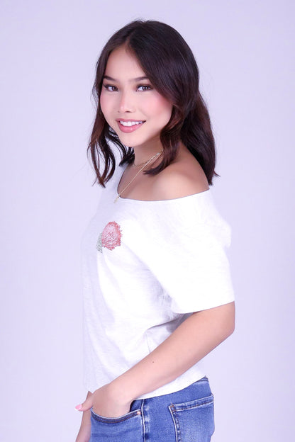 OHIA LEHUA OFF SHOULDER TOP