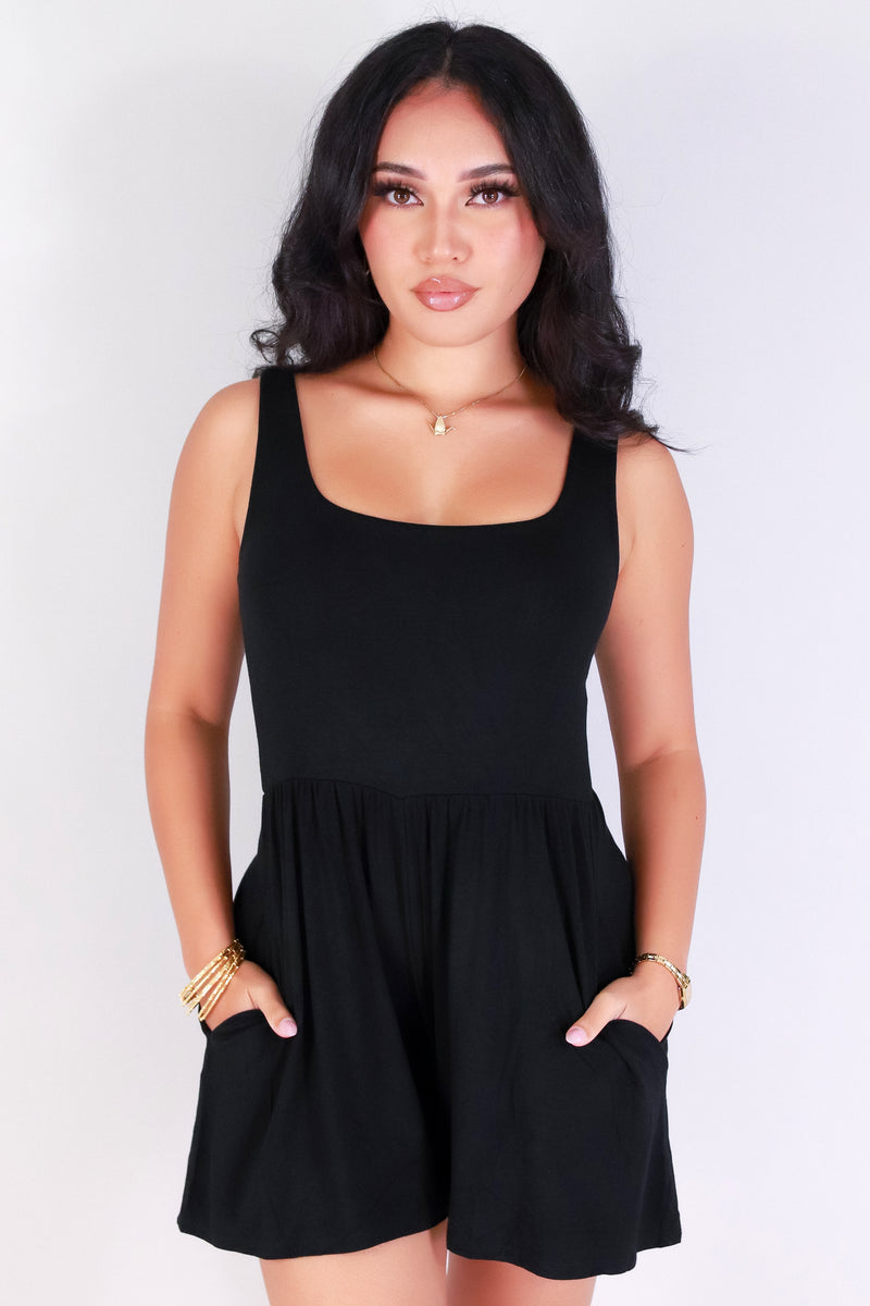Jeans Warehouse Hawaii - SOLID ROMPERS - SIMPLY CHIC ROMPER | By OLIVE & CO