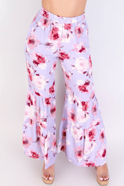 Jeans Warehouse Hawaii - PRINT WOVEN PANTS - FLORAL RUSH PANTS | By ROKOKO