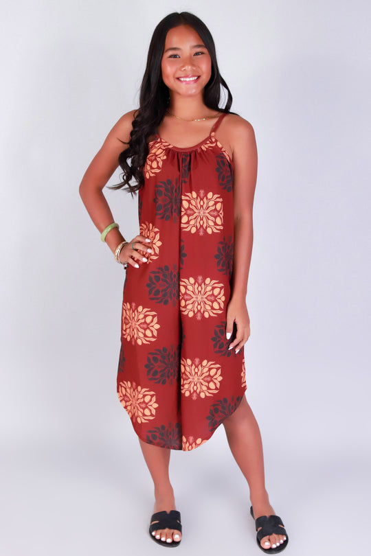 MANGO QUILT NO WAIST JUMPSUIT | KIDS SIZE 2-16